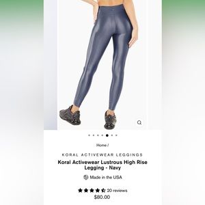 Koral Activewear Lustrous High Rise Legging
